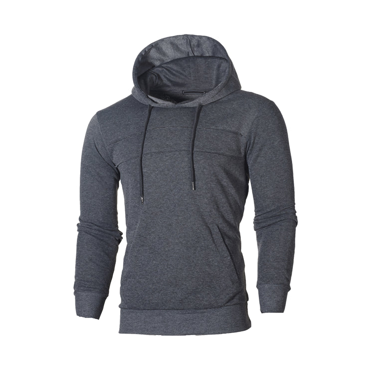 Men's Thin Spliced Long Sleeved Hoodie