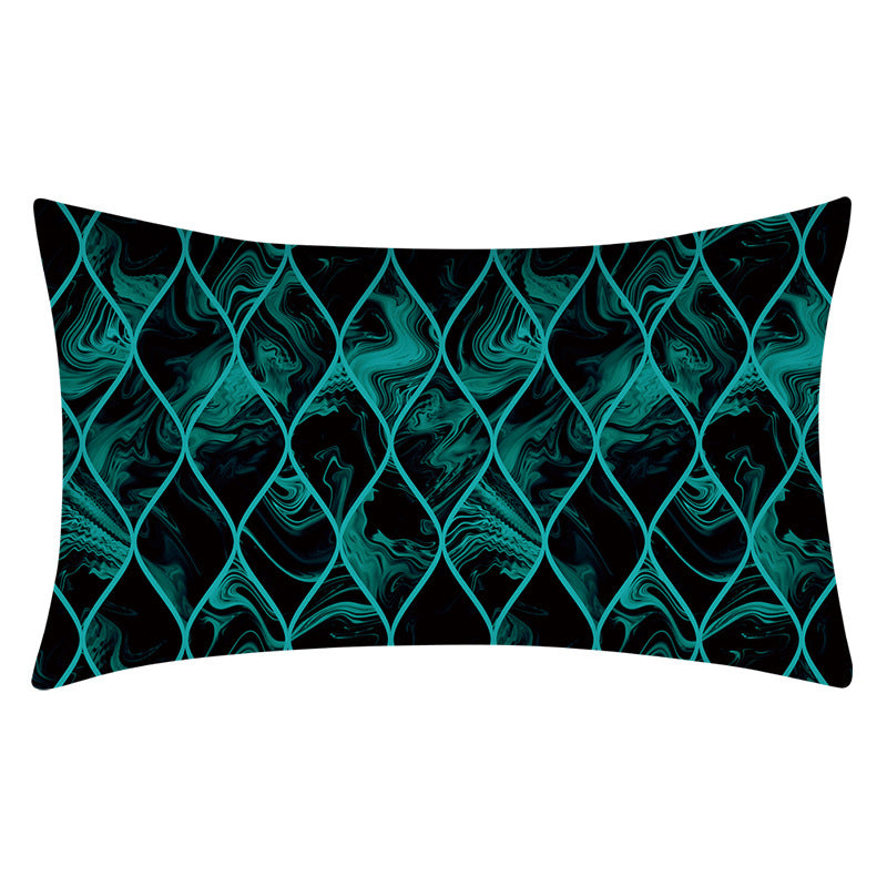 Home Décor: Abstract Teal Themed Pillowcase