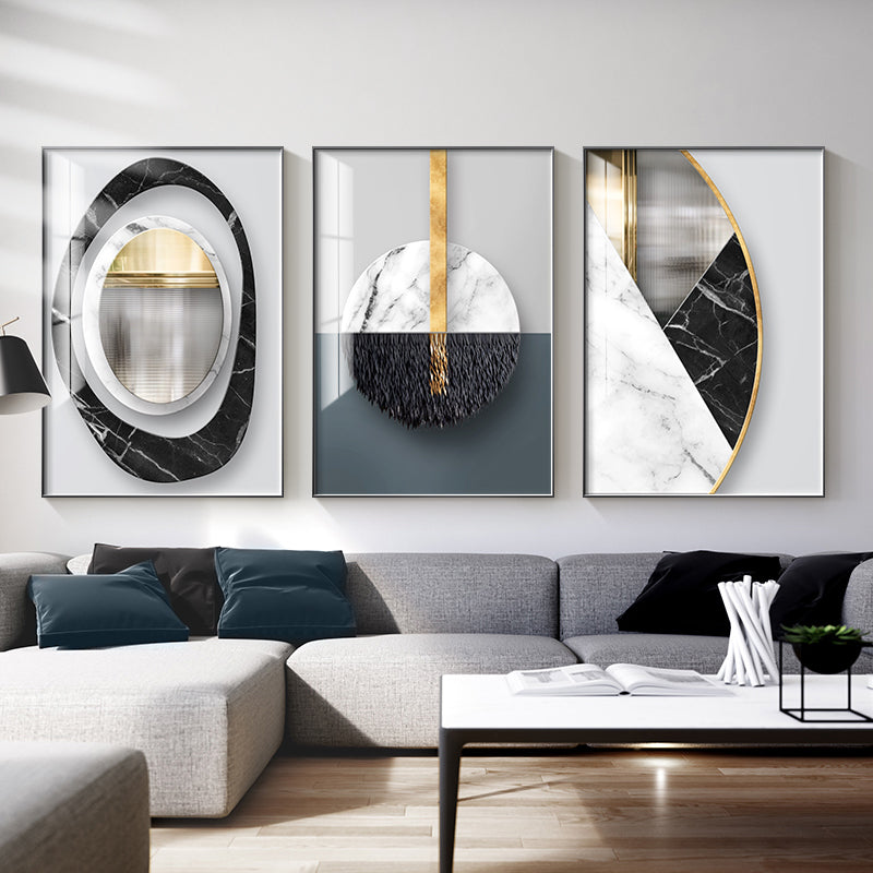 Modern Home Décor: Abstract Geometric Painting / Poster