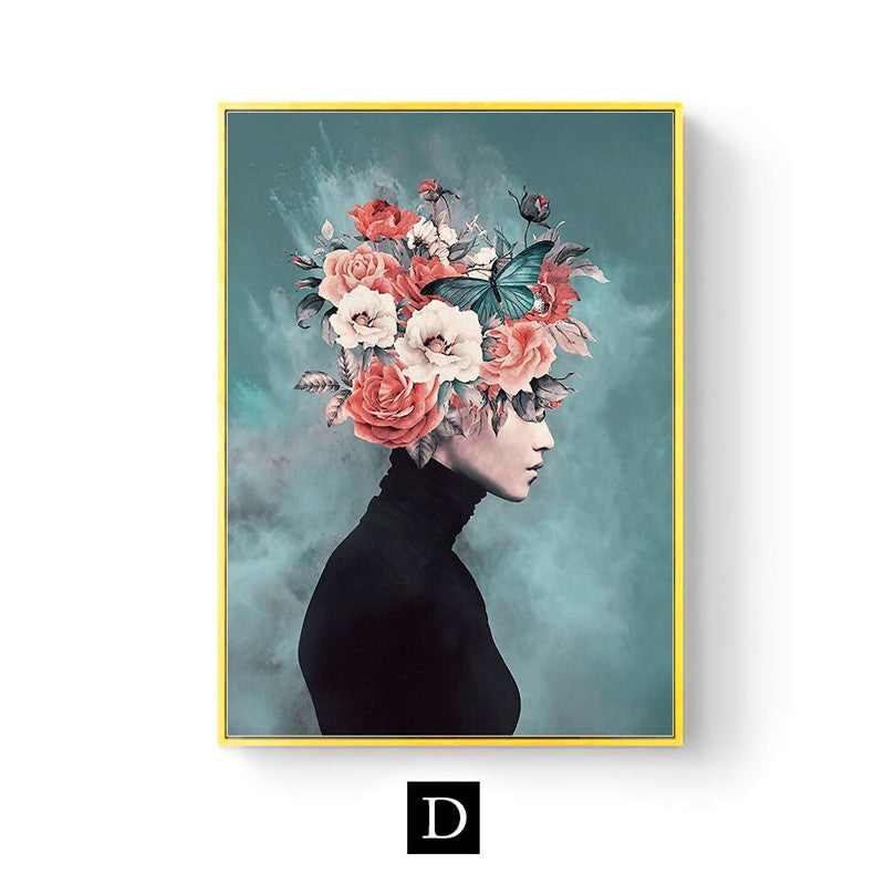 Modern Home Décor: Abstract Floral Painting / Poster