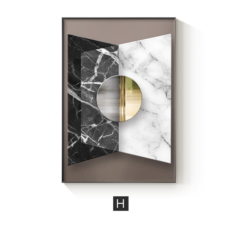 Modern Home Décor: Abstract Geometric Painting / Poster