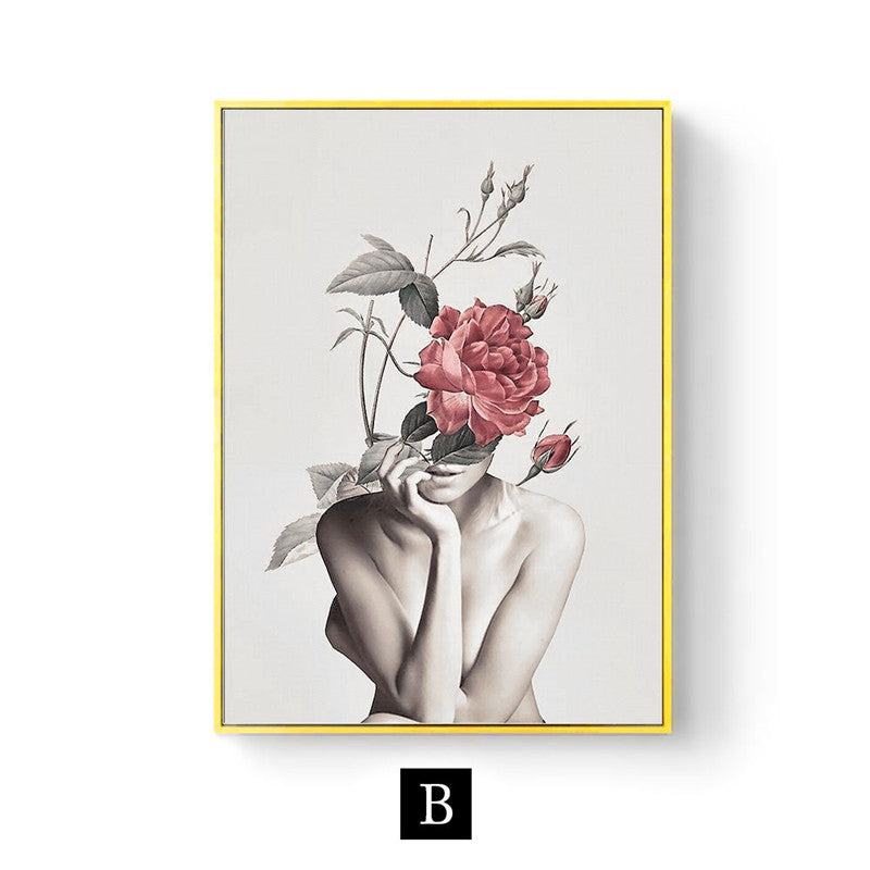 Modern Home Décor: Abstract Floral Painting / Poster