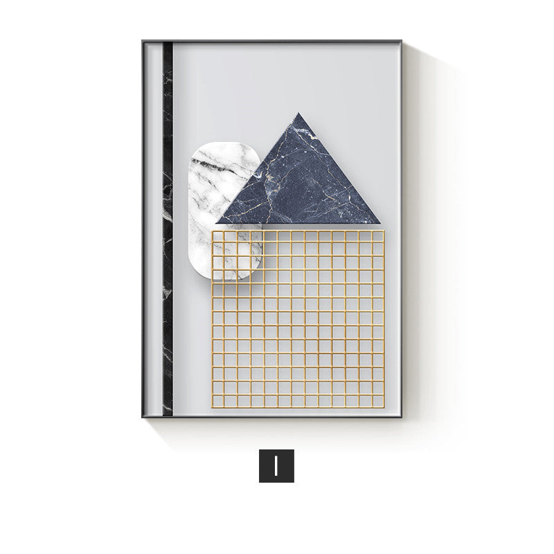 Modern Home Décor: Abstract Geometric Painting / Poster