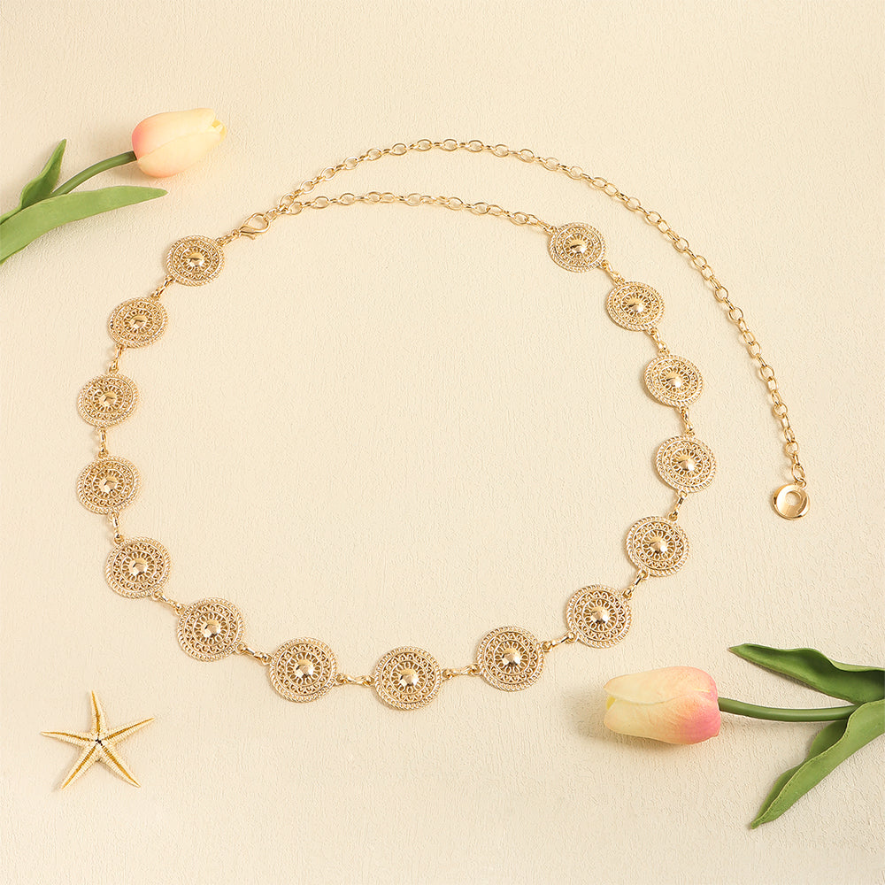Women's Simple Metal Belt Chain