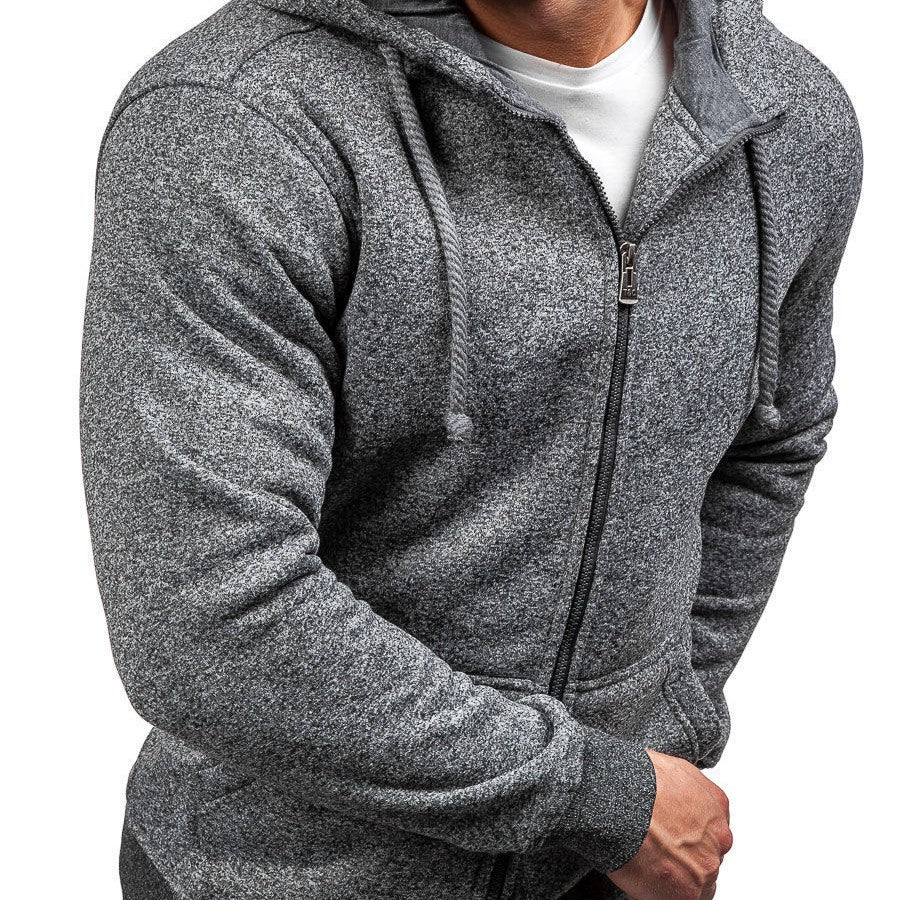 Men's Exercise Fleece with Hood
