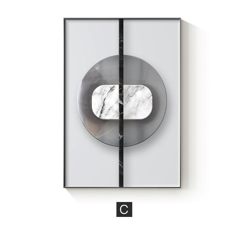 Modern Home Décor: Abstract Geometric Painting / Poster