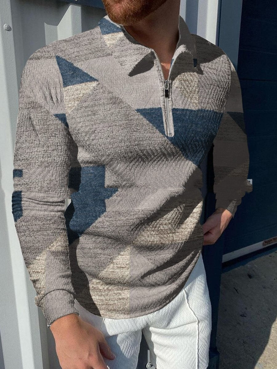 Men's Casual Lapel Pullover