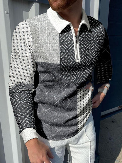 Men's Casual Lapel Pullover