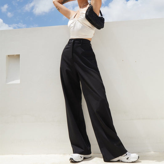 Women's Casual Wide-leg Suit Pants