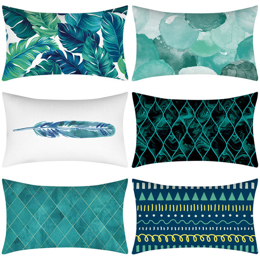 Home Décor: Abstract Teal Themed Pillowcase