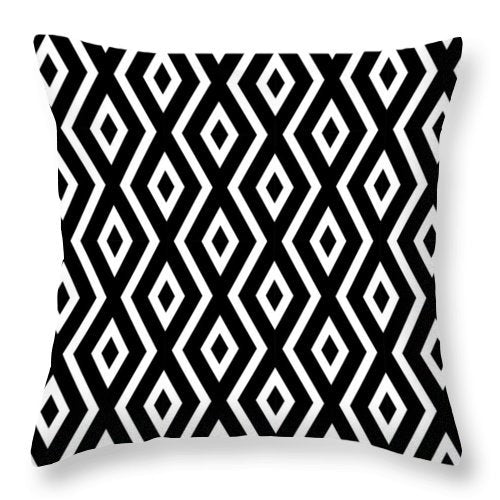 Home Décor: Simple Black and White Print Pillowcase