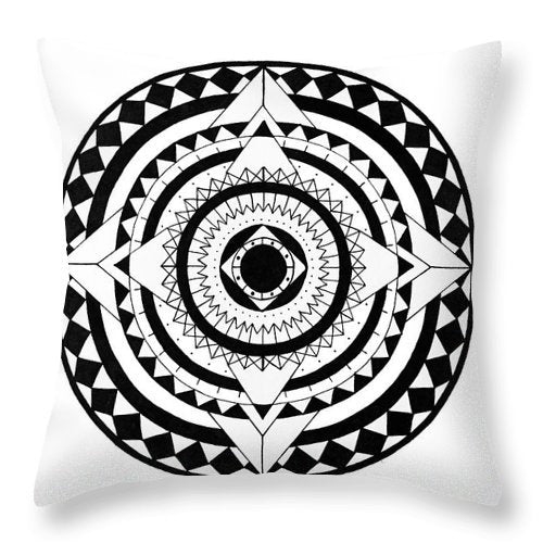 Home Décor: Simple Black and White Print Pillowcase