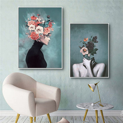 Modern Home Décor: Abstract Floral Painting / Poster