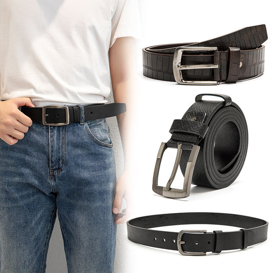 Men's Alloy Buckle Denim Belt