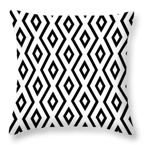 Home Décor: Simple Black and White Print Pillowcase