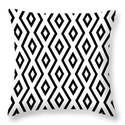 Home Décor: Simple Black and White Print Pillowcase