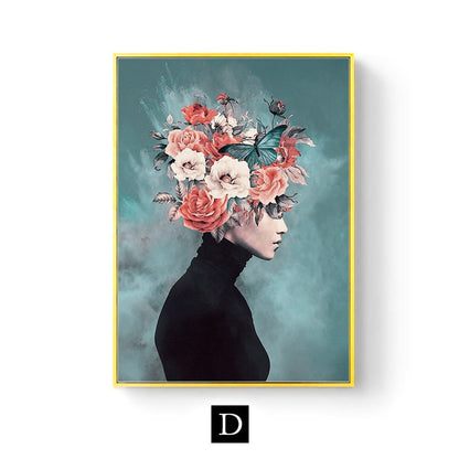 Modern Home Décor: Abstract Floral Painting / Poster