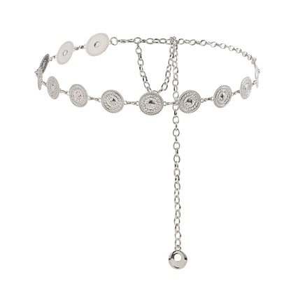 Women's Simple Metal Belt Chain