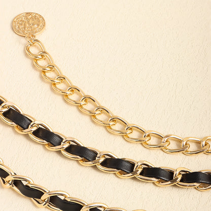 Women's Haute Couture Gold Waist Chain