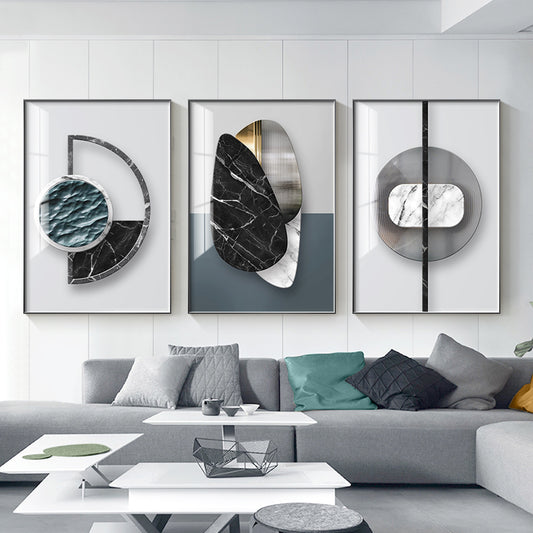 Modern Home Décor: Abstract Geometric Painting / Poster