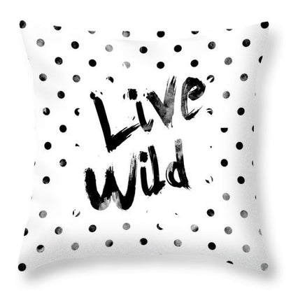 Home Décor: Simple Black and White Print Pillowcase