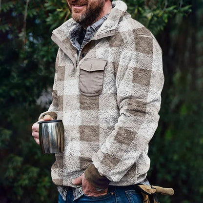 Men's Casual Double-sided Plush Sweater