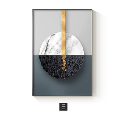 Modern Home Décor: Abstract Geometric Painting / Poster