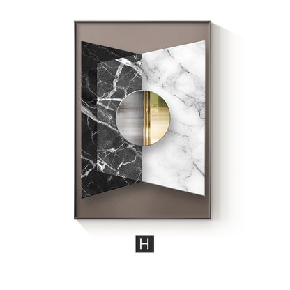 Modern Home Décor: Abstract Geometric Painting / Poster