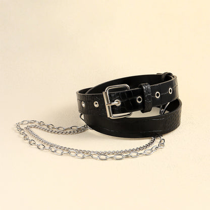 Women's Hipster Belt With Chain