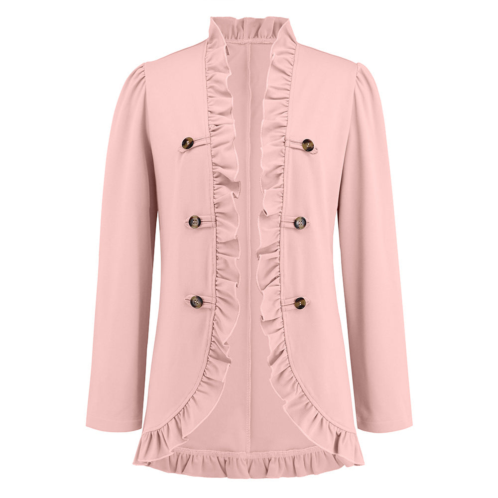 Women's Ruffled Cardigan Jacket