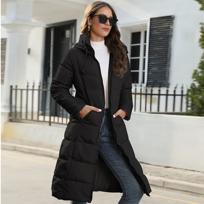 Women's Hooded Cotton Padded Coat: Slim Fit