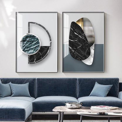 Modern Home Décor: Abstract Geometric Painting / Poster