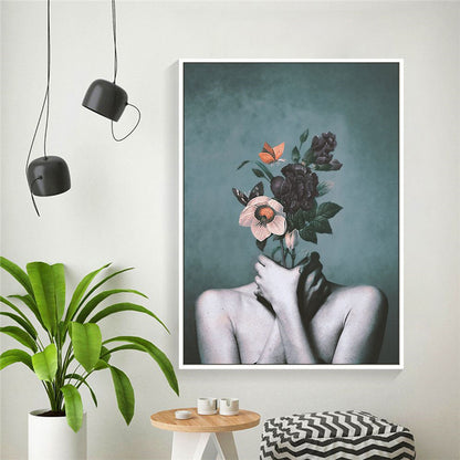 Modern Home Décor: Abstract Floral Painting / Poster