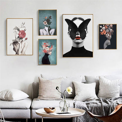 Modern Home Décor: Abstract Floral Painting / Poster
