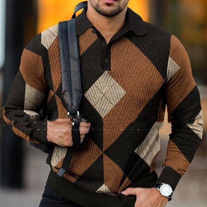 Men's Casual Lapel Pullover