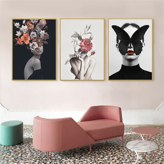 Modern Home Décor: Abstract Floral Painting / Poster