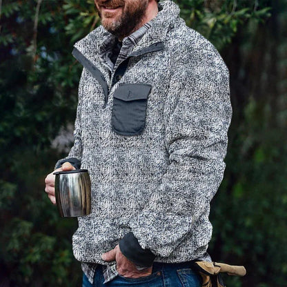 Men's Casual Double-sided Plush Sweater