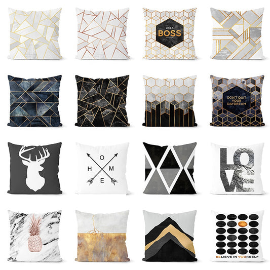 Home Décor: Abstract Print Pillowcase