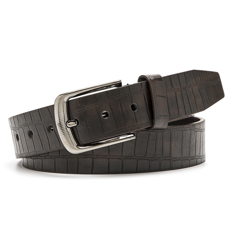 Men's Alloy Buckle Denim Belt