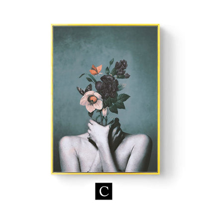 Modern Home Décor: Abstract Floral Painting / Poster