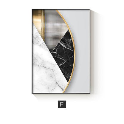 Modern Home Décor: Abstract Geometric Painting / Poster