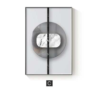 Modern Home Décor: Abstract Geometric Painting / Poster