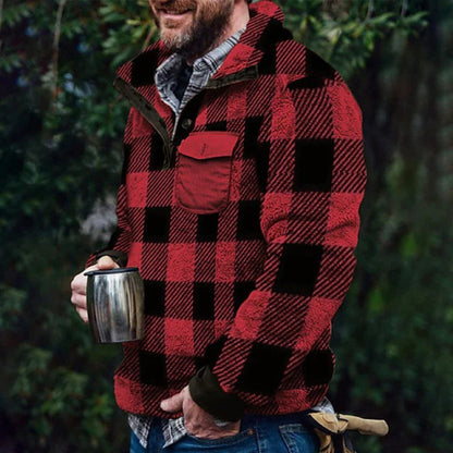 Men's Casual Double-sided Plush Sweater